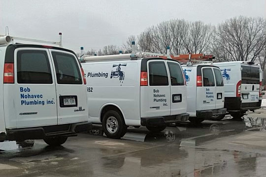 Bob Nohavec Plumbing Service Vans